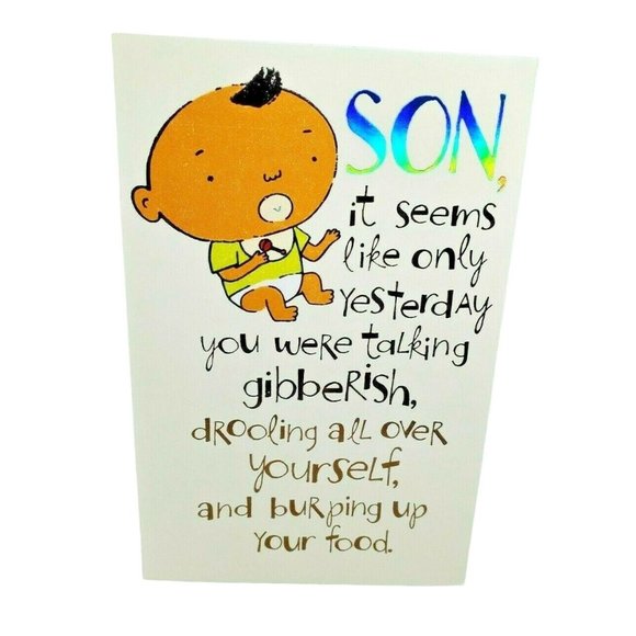 American Greeting Son Birthday Greeting Card - Picture 1 of 9